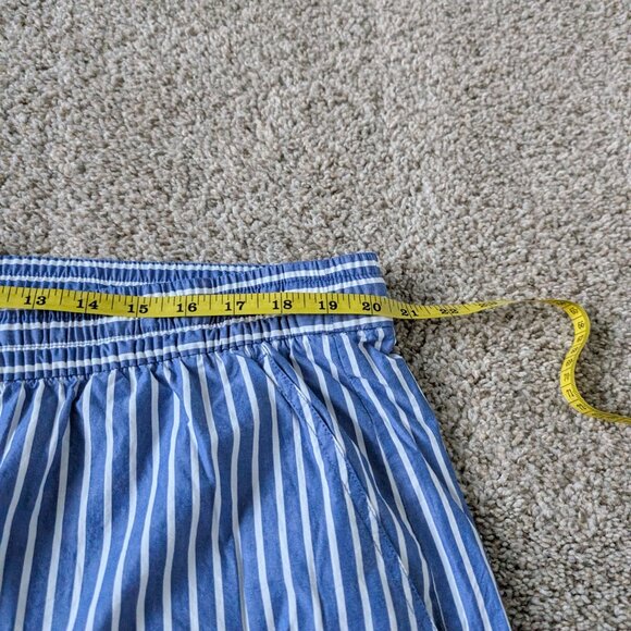Banana Republic Blue and White Striped Cotton Shorts - Picture 4 of 7